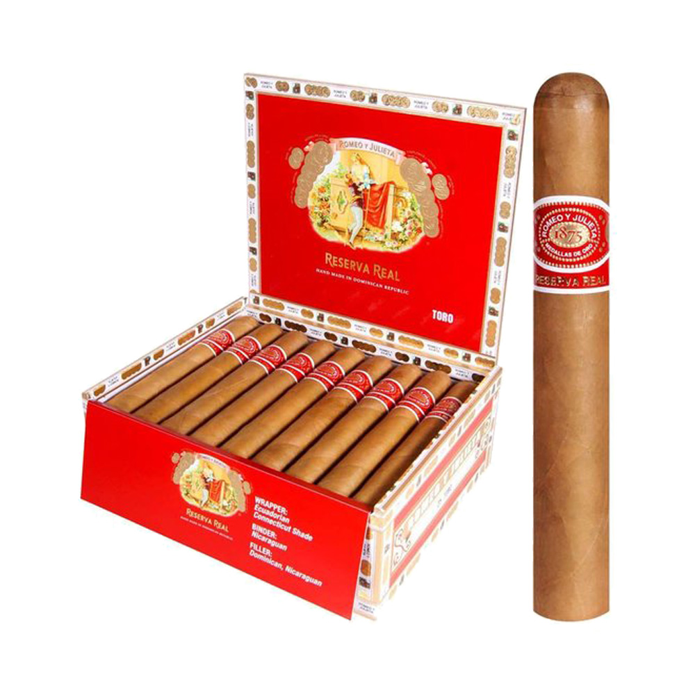 Xì gà Romeo y julieta Reserva Real Toro - Hộp 25 điếu Xì gà Romeo y julieta Reserva Real Toro - Hộp 25 điếu