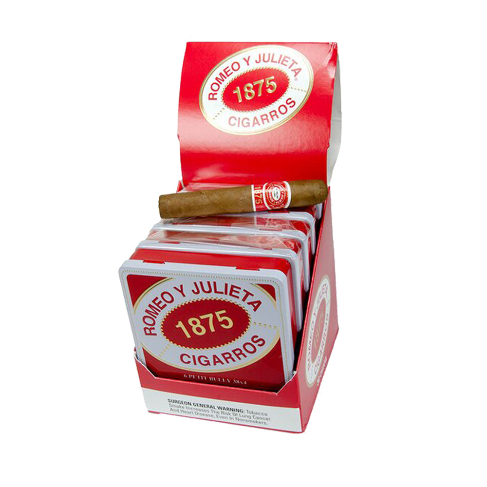 Xì gà Romeo Y Julieta 1875 Petite Bully Tins - Hộp 6 điếu Xì gà Romeo Y Julieta 1875 Petite Bully Tins - Hộp 6 điếu