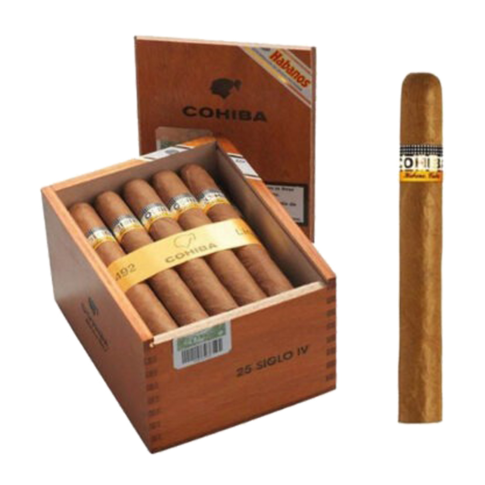 Xì gà Cohiba Siglo 4 hộp gỗ 25 điếu Xì gà Cohiba Siglo 4 hộp gỗ 25 điếu